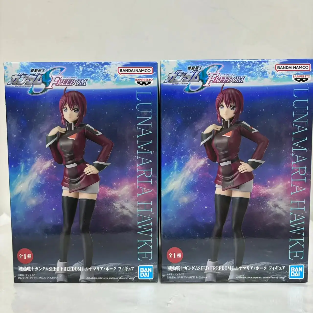 Original Bandai Mobile Suit Gundam Seed Freedom Anime Lunamaria Hawke Action Figure PVC 19cm Girl Model Toy Figures Gift