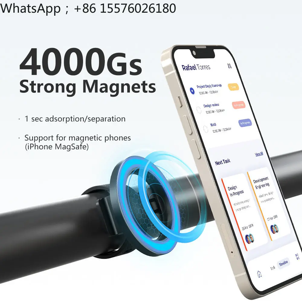 Mobile Phone Magnetic Hanging Strap Bracket Stroller Gym Sports Fixed Shooting Shopping Cart Portable Lazy Bracket