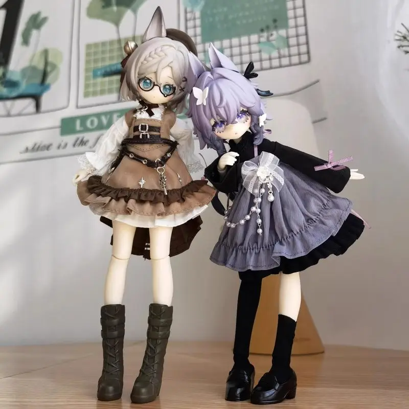 

1/8 BJD Cute Meki Final Blessing Series Blind Box Articulated Doll Action Figures Ornament Mystery Box Trendy Toys Surprise Gift