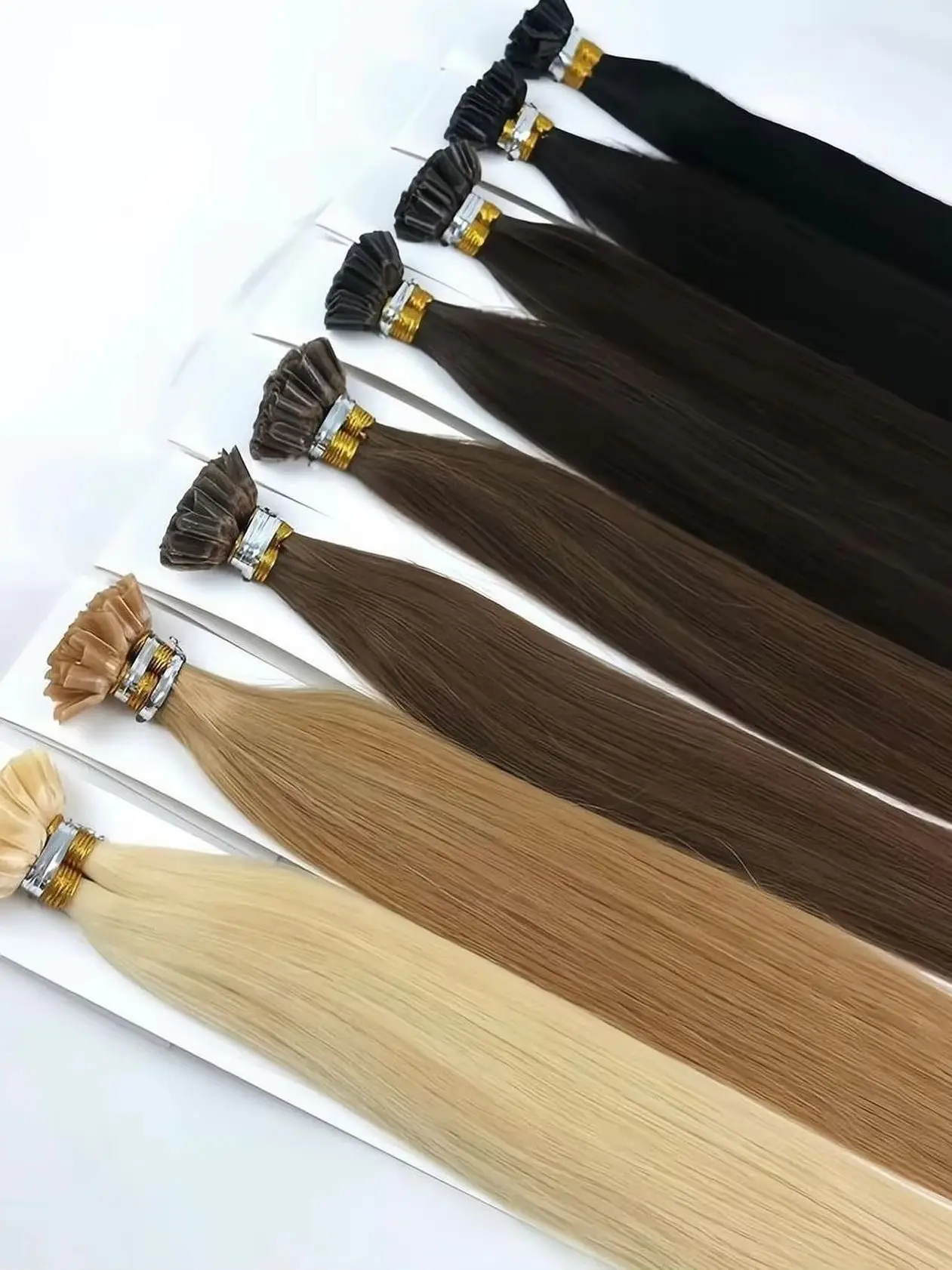 

Прямые человеческие волосы для наращивания с U-образным кончиком, кератиновые капсулы, 100% человеческие волосы Remy, кончики ногтей, машинное наращивание волос, натуральные