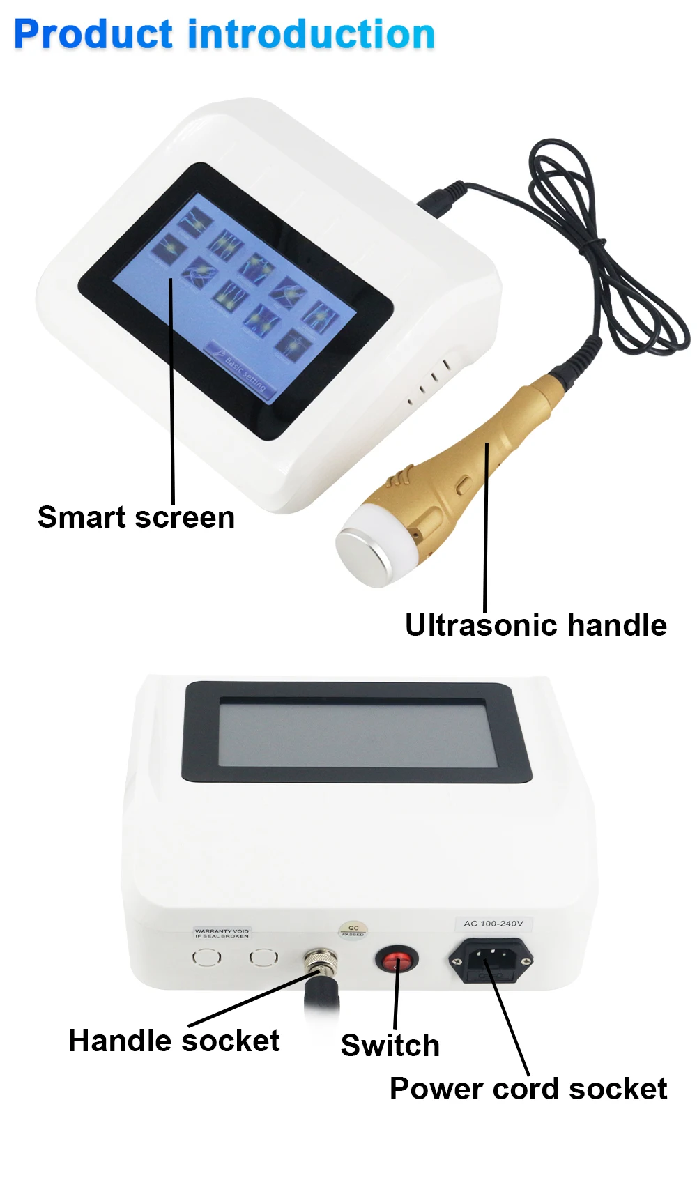 Ultrasonic Therapy Machine For Pain Relief 1MHz Intensity Ultrasound Physiotherapy Massage Device  Personal Care Arthritis Physi