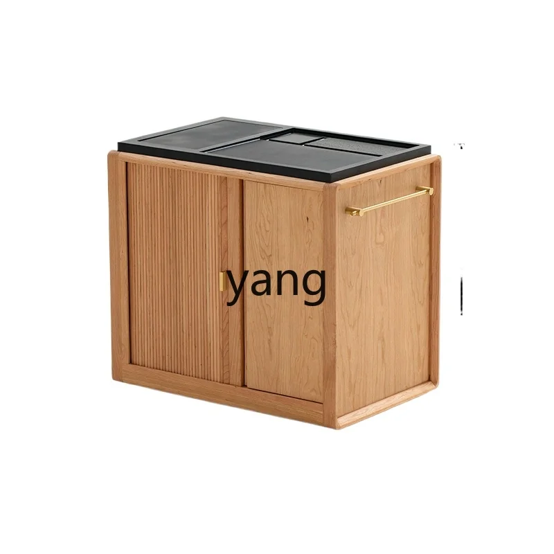 CX straight white tea boiling water side cabinet solid wood black walnut original modern simple wabi sabi