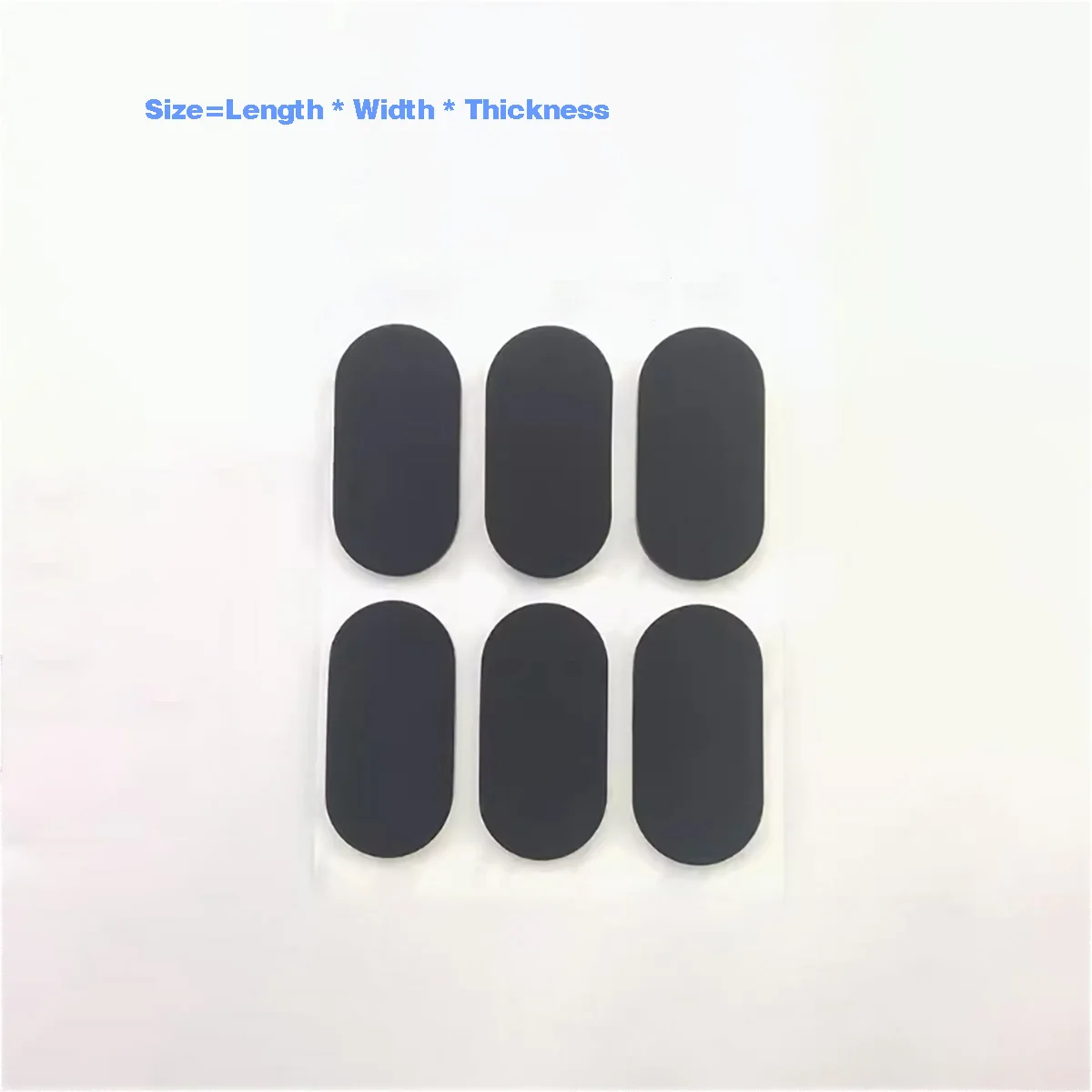 

Oval Self-Adhesive Silicone Pad/Anti Slip Silicone Particle Shock-Absorbing Buffer Pad/Notebook Anti Slip Pad