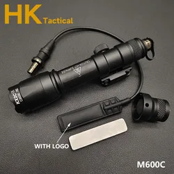 M600C M600B M300 Tactical Scout Light Rifle Weapons Flashlight LED Hunting Spotlight Momentary Pressure Pad Switch