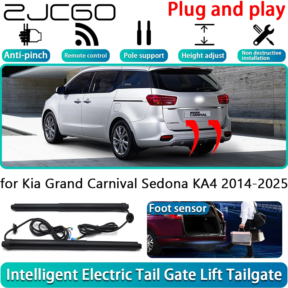 

for Kia Grand Carnival Sedona KA4 2014-2025 Electric Powered Tailgate Power Liftgate Automatic Tailgate System With Foot Sensor