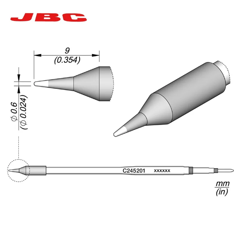 100% Original JBC Soldering Iron Tip C245-201 C245-789 C245-756 Fit T245-A With T245 Soldering Station Tools