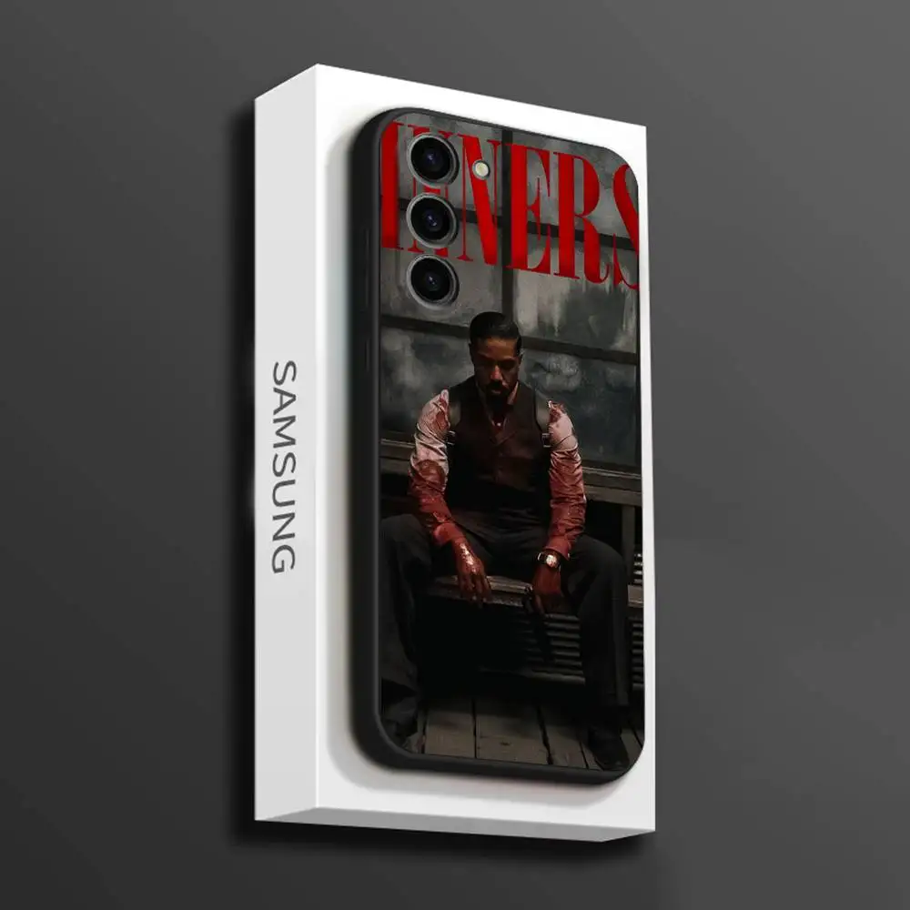 حافظة لهاتف سامسونج جالاكسي A 73,72,51,53,52,71,22,5G,Note,J7,8,9 غطاء أسود ناعم من S-Sinners Movie 2025