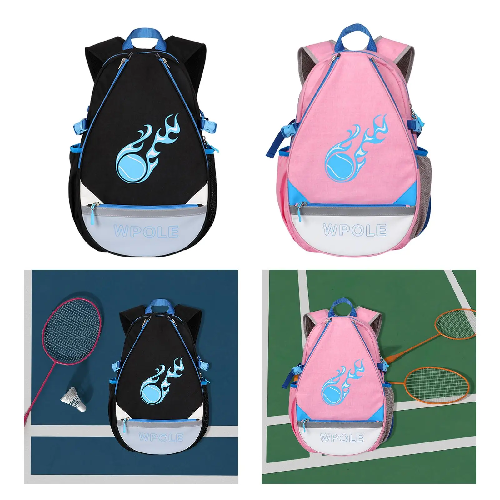 Tennis Bag Portable Professional Lightweight Sports Backpack Badminton Backpack for Beginners Badminton Tennis Men Women Ladies