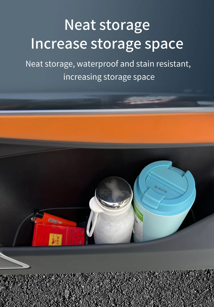 Smabee for Xpeng G9 2024 2025 2026 Door Side Storage Box TPE Front Rear Door Handle Organizer Tidying Car Accessories
