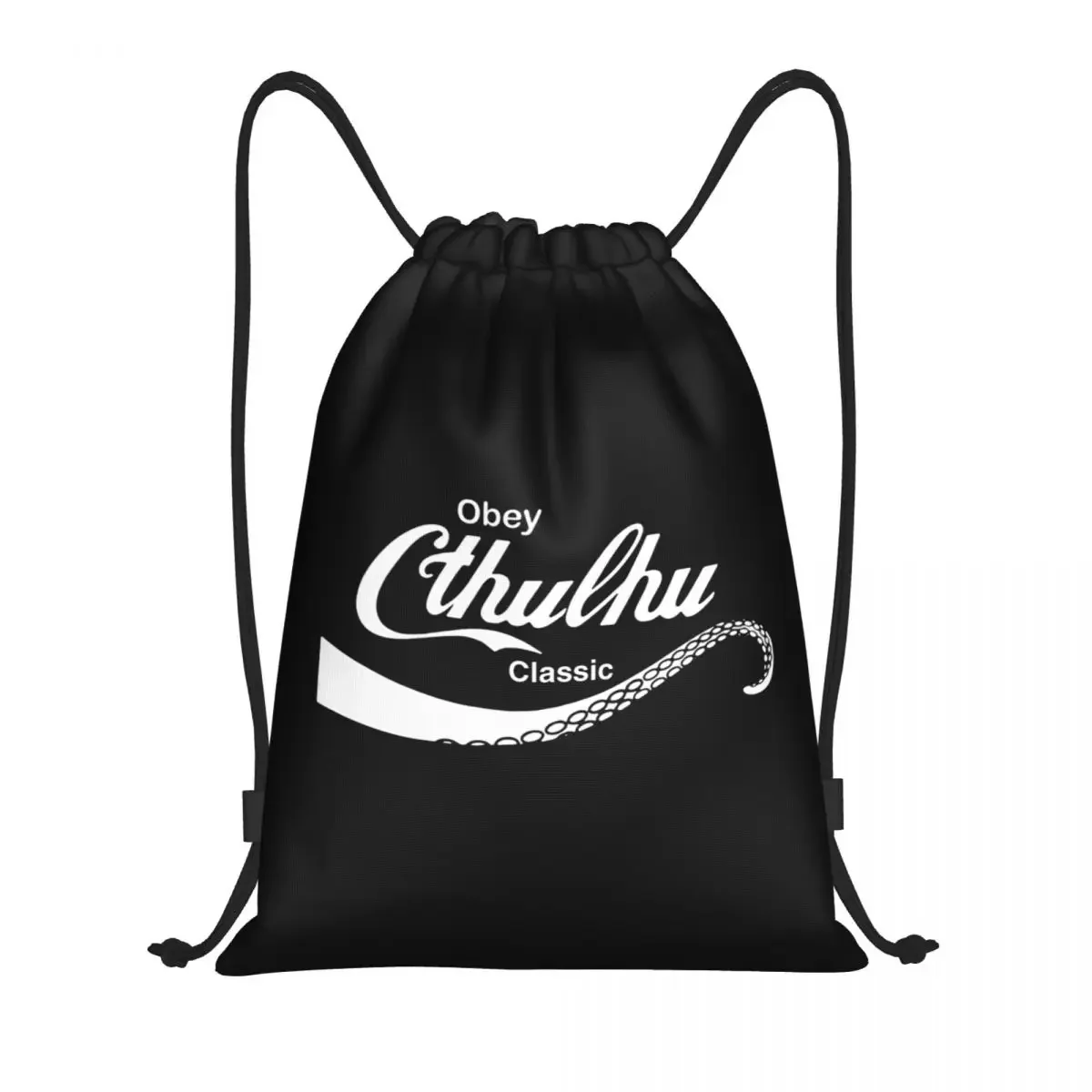 Custom Fashion Brand Call Of Cthulhu Funny Drawstring Bags for Shopping Yoga Backpacks Women Men Lovecraft Sports Gym Sackpack