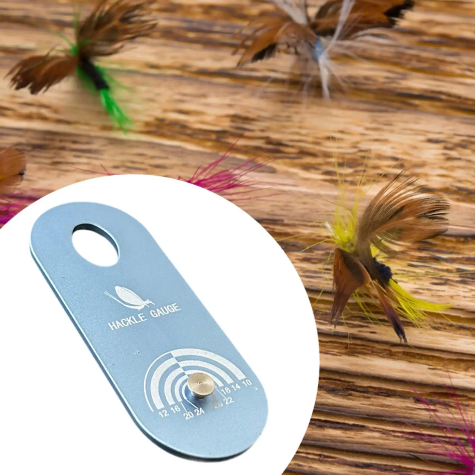 

Fly Tying Hackle Gauge Professional Lure Making Practical Fly Tying Tool