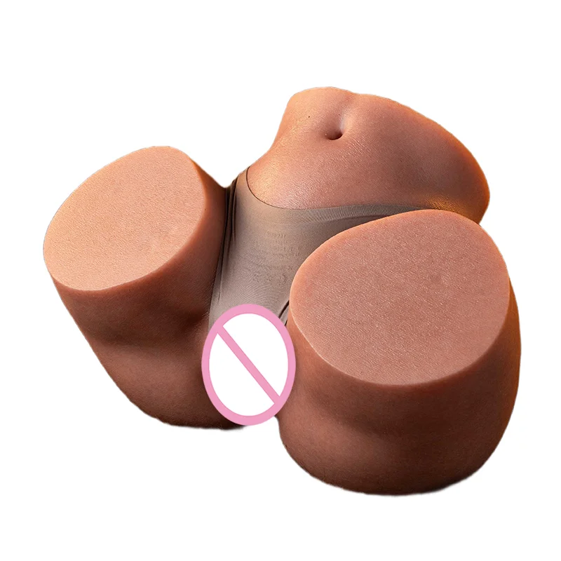 MIVM 7KG Real Silicone Vagina Big Ass Half Body Sex Dolls Male Masturbation Cup Anus Dual Channel Realistic Pussy Sex Toys