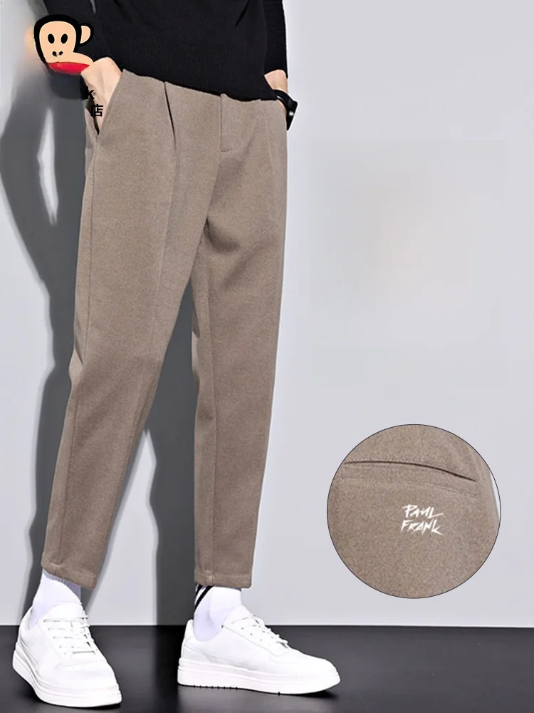 

Мужские повседневные брюки Paul Frank с флисовой подкладкой, зауженного кроя, прямые, из 9-компонентной коллекции, модные, городские, для осеннего сезона