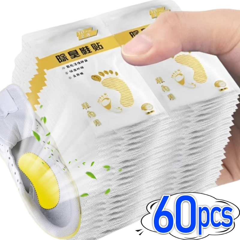 12/60pcs Shoes Deodorant Sticker Deodorant Foot Odor Deodorants Sneaker Smell Fresh Deodorant Insole Sterilization Sticker