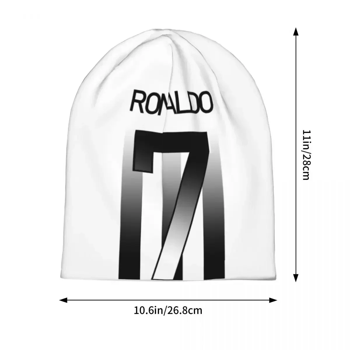 Ronaldo Football Number 7 Warm Knitted Cap Hip Hop Bonnet Hat Autumn Winter Outdoor Beanies Hats for Unisex Adult