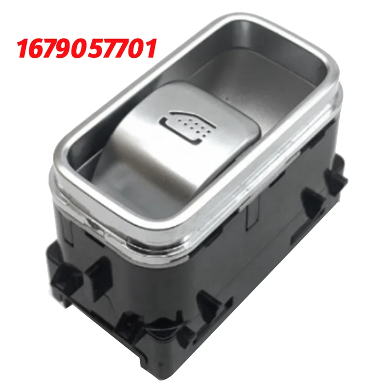 

VC-Innovative-1 PCS 1679057701 Автомобильный переключатель заднего стеклоподъемника, серебристый ABS для Mercedes Benz GLE W167 2020+ электрическое стекло S
