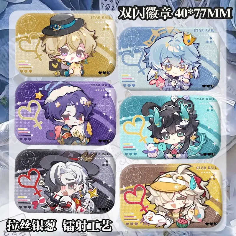 Anime HonkaiStar Rail Firefly Sunday Jing Yuan Badge Jacket Jeans Lapel Pin Collection Halloween Gift Accessorie Brooch Ornament