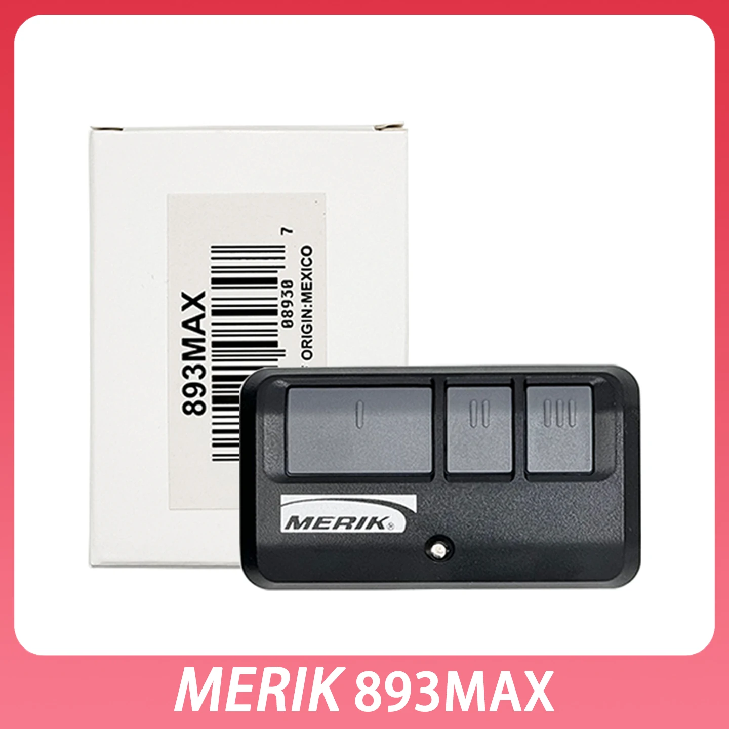 Control remoto para puerta de garaje Merik 893MAX compatible con 371LM 372LM 373LM 891LM 893LM 890MAX 971LM 972LM 973LM 81LM 4.5 4 Review
