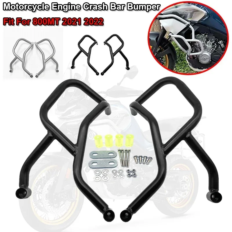 

2022 800 MT Motorcycle Accessories Engine Guard Highway Crash Bar Frame Bumper Fairing Protector Bars Fit For CFMOTO 800MT 2021