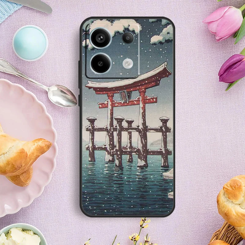 Ukiyo-e Japanese Art Case For Redmi Note 13 Pro Plus Note 12 9 10 11 Pro 9S 10S 11S 12S Redmi 12 10 C 13C Cover