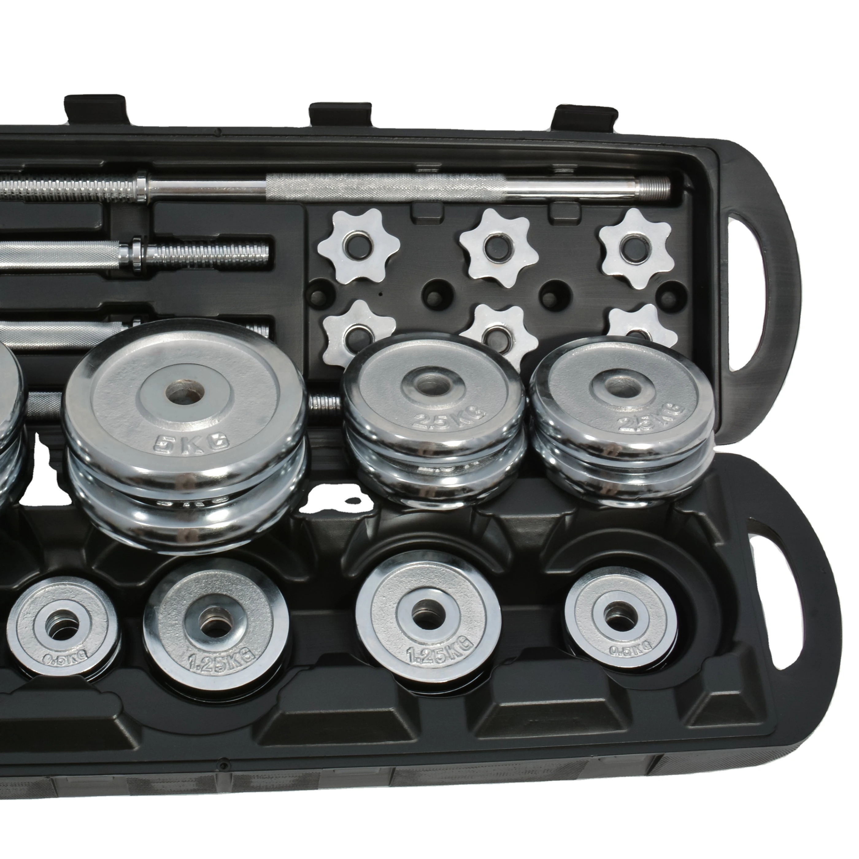 

Manufacturer Wholesale 15kg Electroplated Dumbbell Set Chrome Plated Home Free Weight Gym