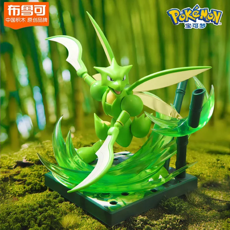 Blokees Pokemon Figur Snorlax Cinderace Lucario Scyther Action Figur Modell Zier Dekoration Sammeln Spielzeug Weihnachten Geschenk