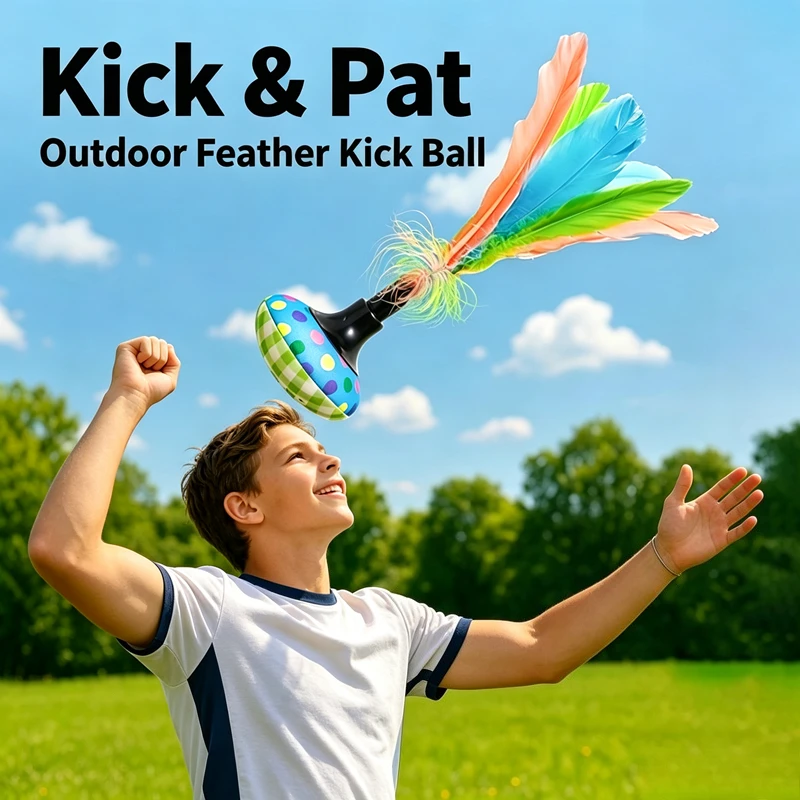 Outdoor and Indoor Adult Game Sports with Multiple Scenarios Kicking and Bouncing Around Durable Fluffy Feathers