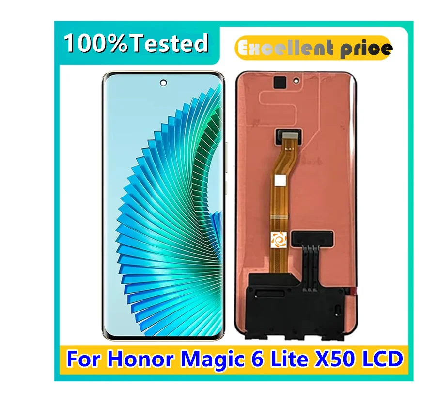 New 6.78'' AMOLED For Magic 6 Lite ALI-NX3 Display For Honor X9b LCD Screen Touch Digitizer For Honor Magic 6 Lite X50 LCD Frame