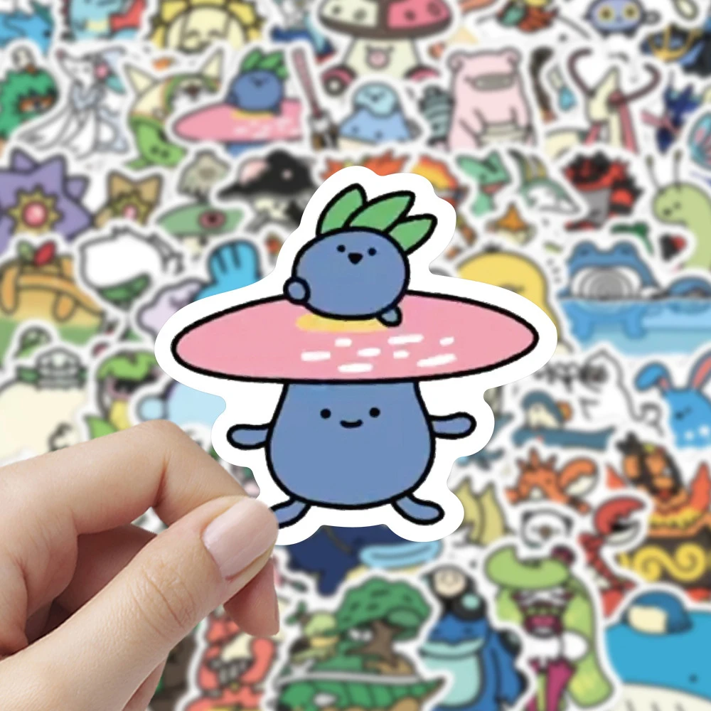 10/30/59 buah stiker lucu Anime Pokemon lucu stiker lucu untuk mainan anak-anak grafiti DIY botol air bagasi ponsel stiker Kawaii