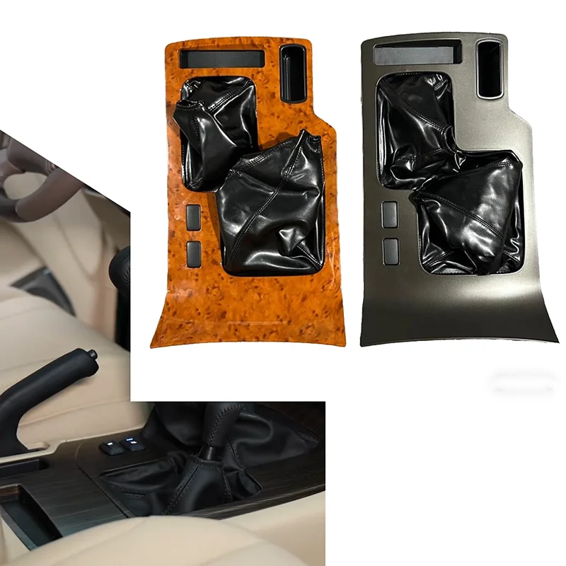 

Для Land Cruiser 100 для Toyota LC100 FJ100, центральная консоль, деревянный рычаг переключения передач, сменная накладка MT, аксессуары для интерьера