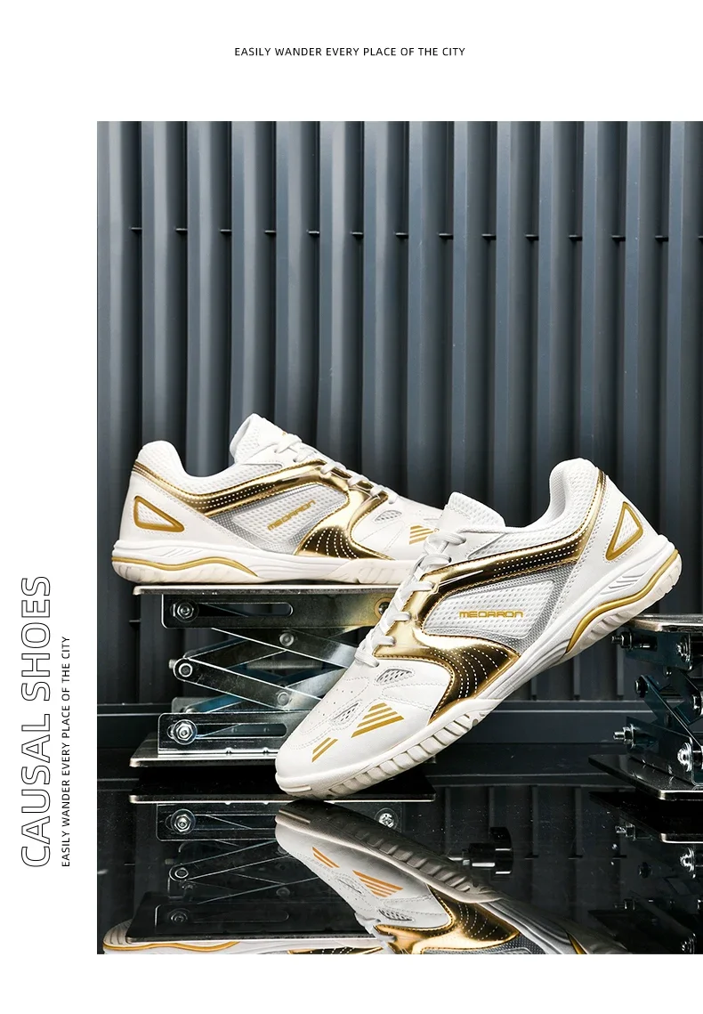Neue Tischtennisschuhe für Herren und Damen, Leichtgewichtig, für Innen- und Außentraining, Komfortabel und Atmungsaktiv, Marken-Sneakers – Detail 15