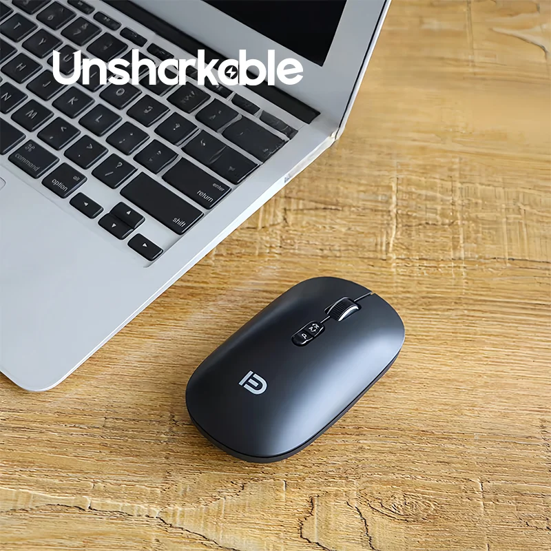 UNSHAKRABLE AI Wireless Bluetooth Mouse Voice Control Rechargeable Long Battery Typing Translation For Office Home Laptop Black