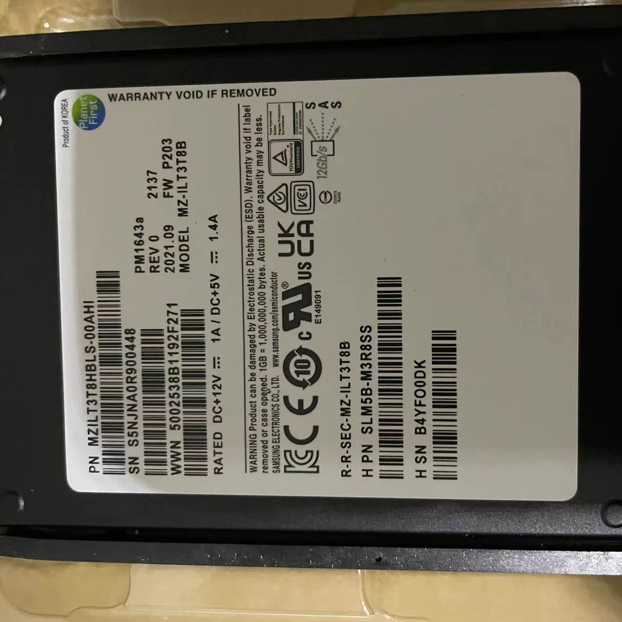 2.5inch HDD SAS 3.8TB 5562826-A for Hitachi Vantara VSP