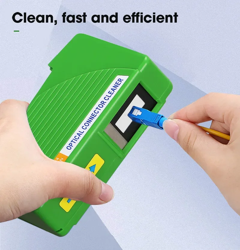 Optical Fiber End Face Cleaning Box SC/FC/LC/ST Fiber Wiping Tool Pigtail Cleaner FTTH Optic Fiber Cleaner Tools