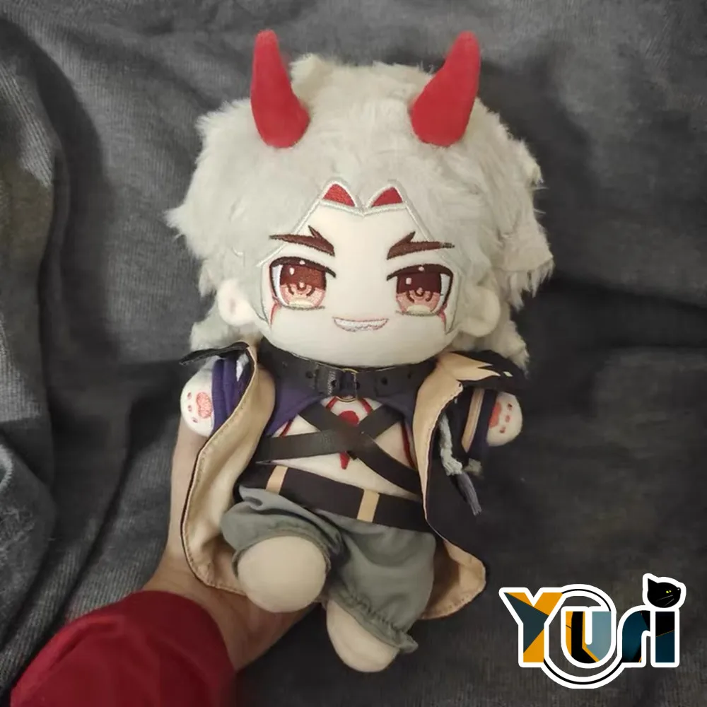 In Stock New Limit Genshin Impact Arataki Itto 20cm Plush Doll Clothes Outfit Toy Soft Cute Cosplay Fan Gift C