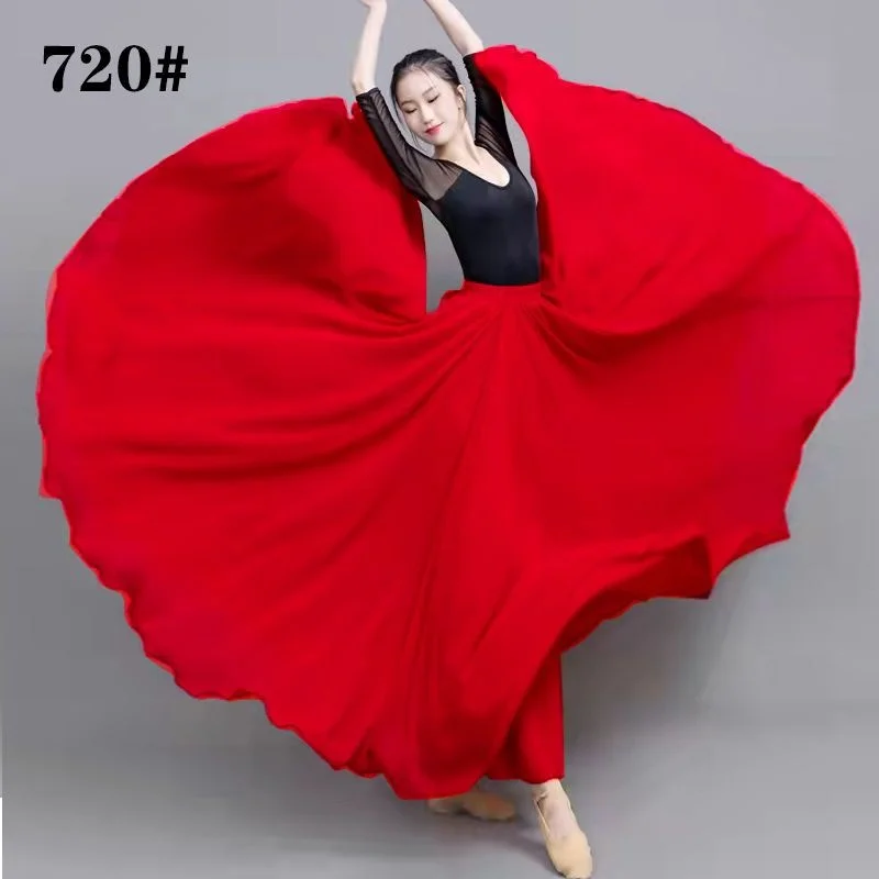 

Double Layer Dance Chiffon Skirt for Female Dance Long Skirt Dance Skirt Korean Fashion Skirts Clothes for Women