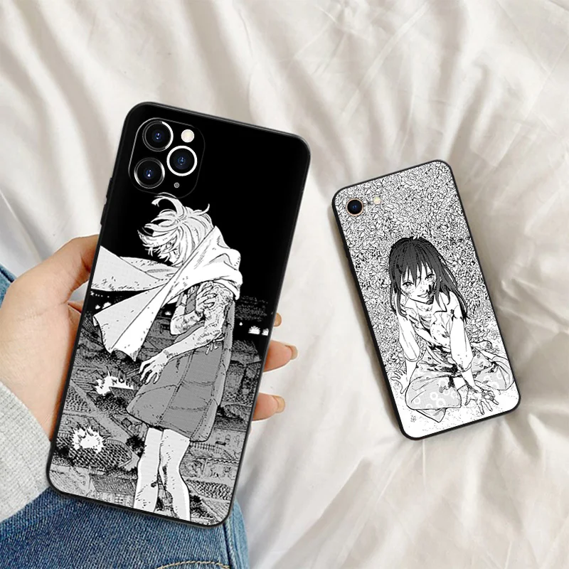 Silicone Black Phone Cases for iphone 16 Pro Max 7 8 14 15 Plus SE XR 11 12 13 Mini 15Pro Anime To Your Eternity Soft Cover