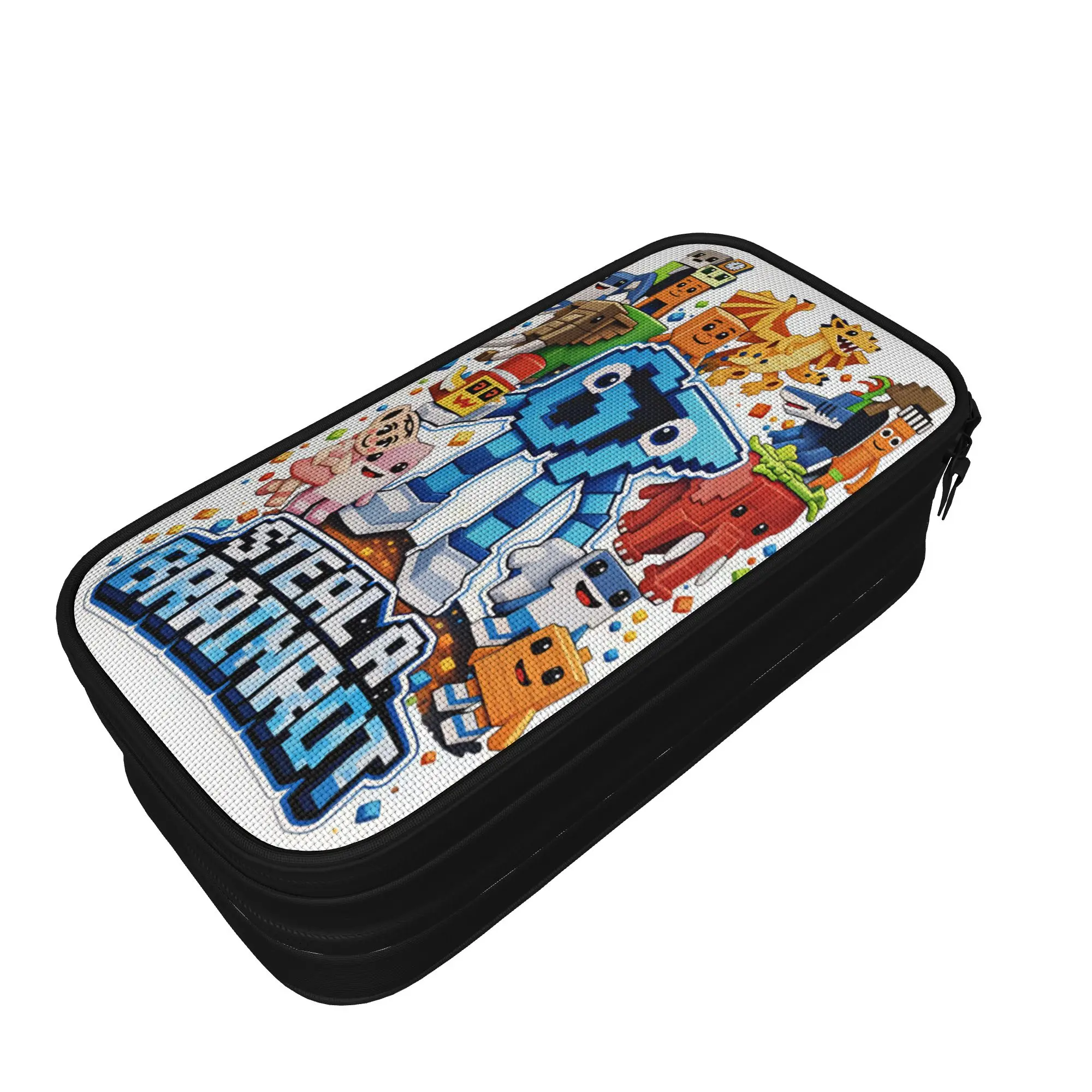 Italian Brainrot  Pencil Case  Large Pencil Pouch Boy Girl Zipper Retro School Pencil Cases Graphic Stationery Organizer