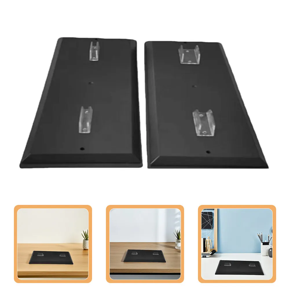 

2 шт. мини-подставки для мотоциклов и велосипедов, прямоугольные, черные, для самостоятельной сборки, устойчивая опора, простая установка, широкая совместимость