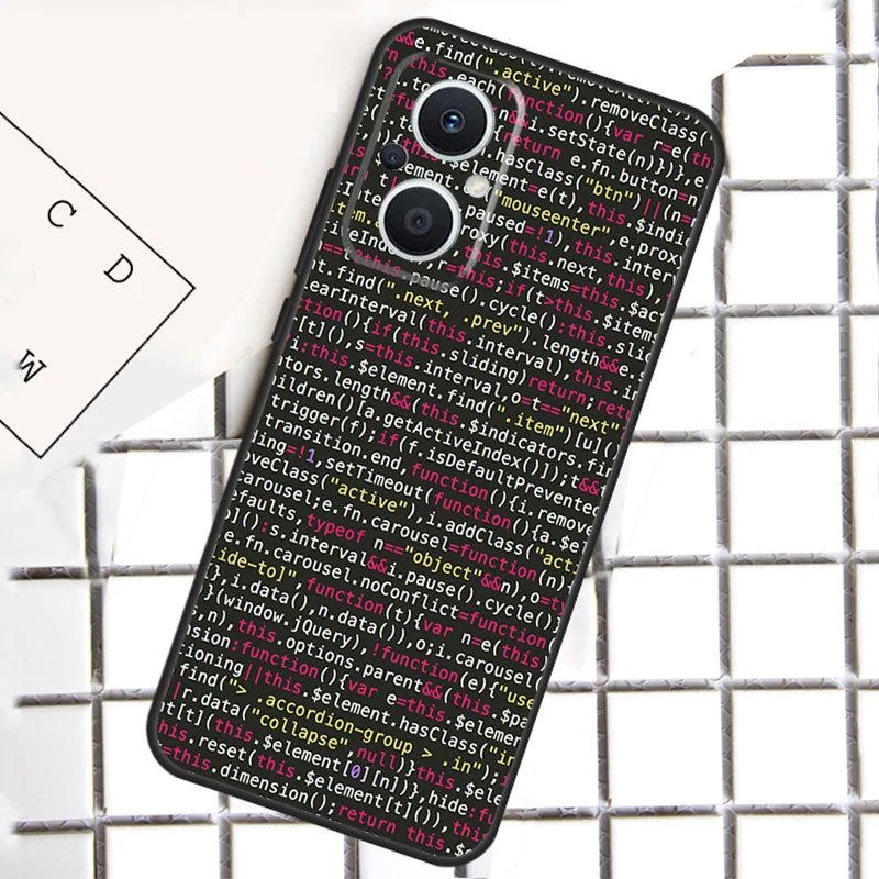 The Code design programmer For OPPO Reno 13 14 12 11 10 Pro 11F 12F 13F 14F 7 8 Lite 8T OPPO Find X5 X6 X8 Pro Case