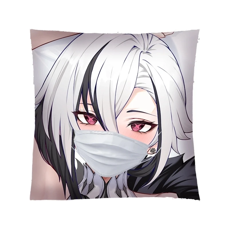 غطاء وسادة تأثير Genshin أنيمي ، Arlecchino تأثيري ، 2WAY Dakimakura ، Hing غطاء وسادة الجسم ، كيس وسادة ياباني ، SF