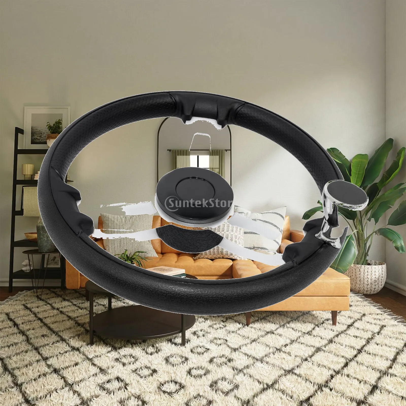 

Anti Corrosion Marine Steering Wheel Ergonomic Aluminum Boat Accessories for Yachts Waterborne Vehicles