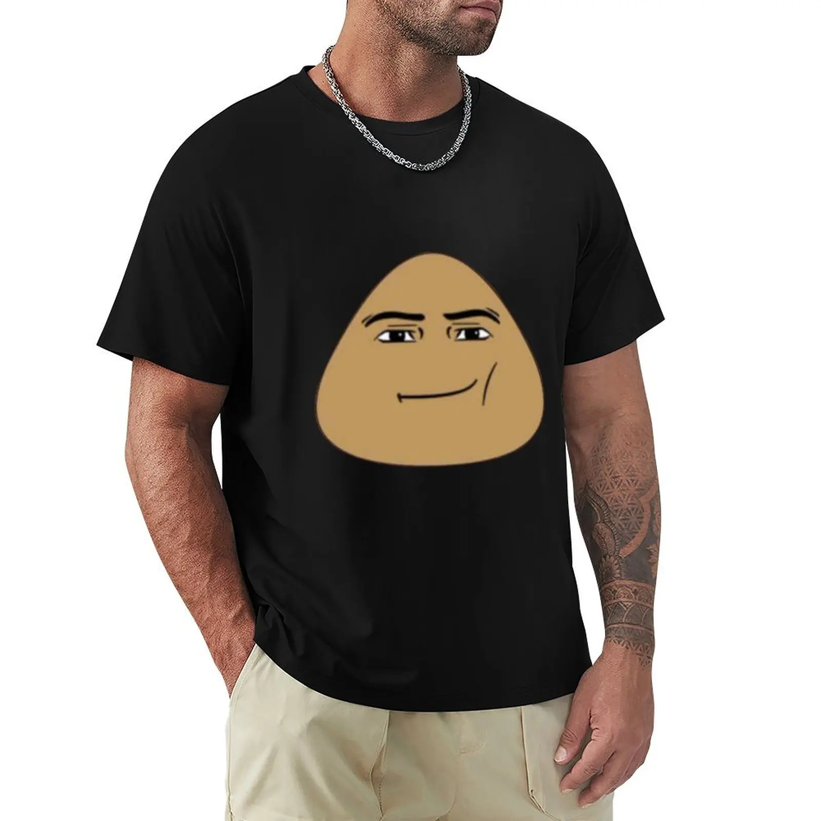 Pou Meme-Camiseta de secado rápido para hombre, ropa de moda coreana, para niño