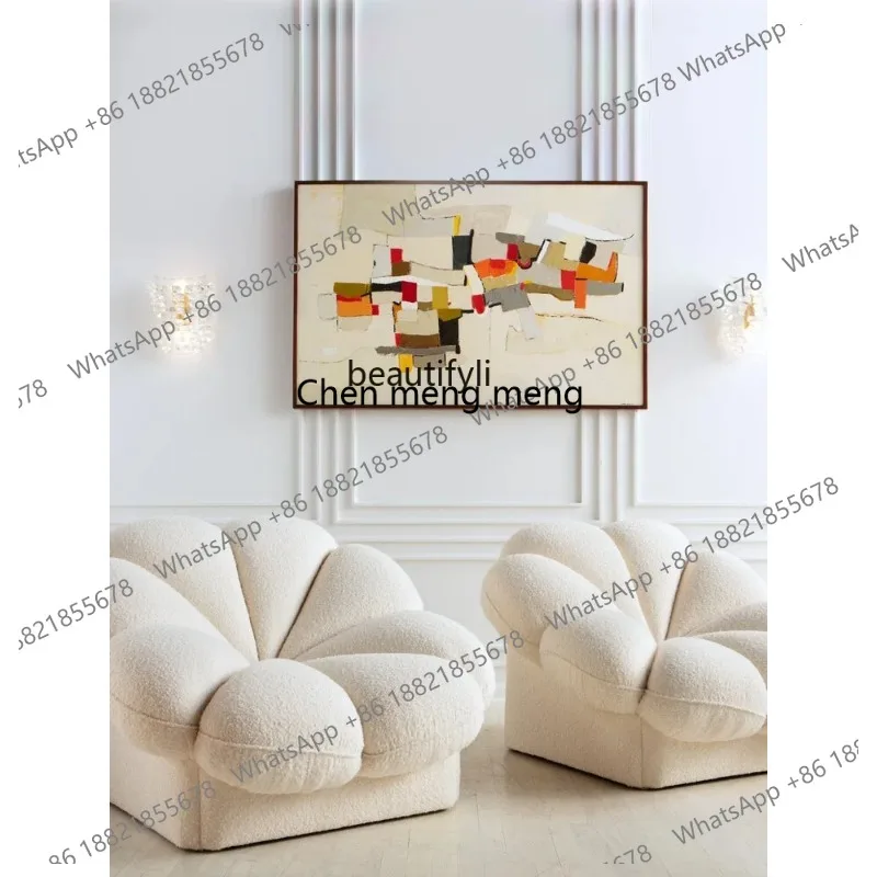 new Yj-simple flower sofa, fashion, home furniture, fabric, single sofa, lazy sofass 26
