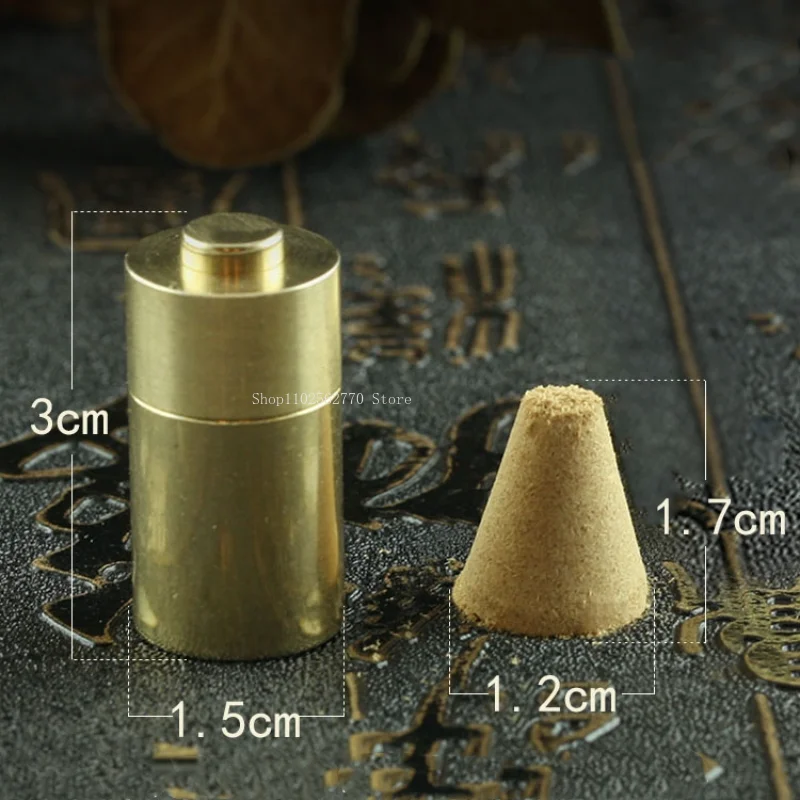 Pure Copper Tower Incense Mold Press Type Powder Incense Cone Appliance DIY Household Hand-made Incense Tower Supplies Tools