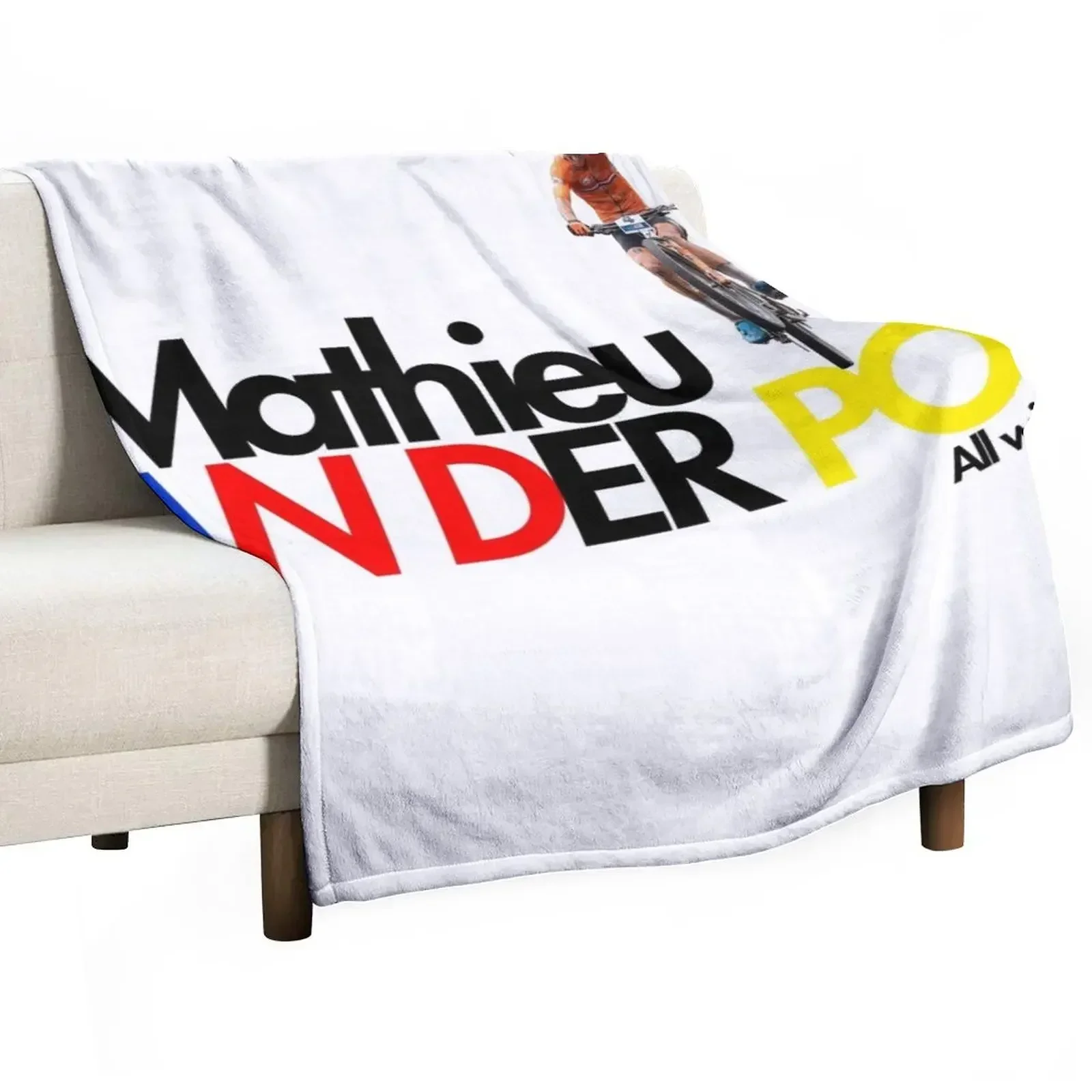 Mathieu van der Poel All with MVDP ! Throw Blanket Shaggy Vintage Fashion Sofas Plush Travel Luxury Designer Blankets