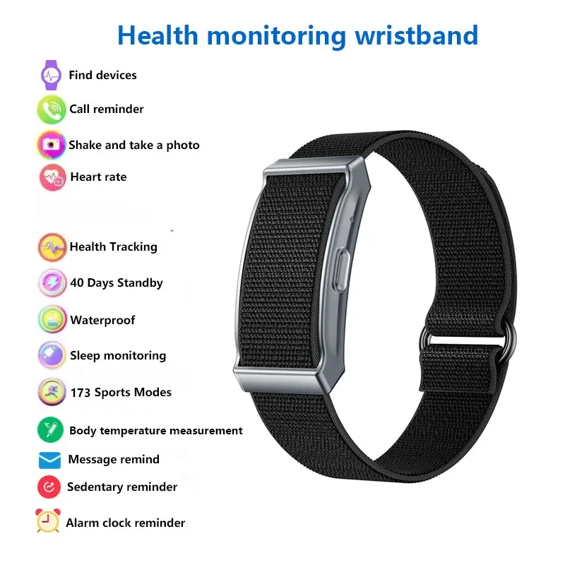 Смарт-браслет для занятий спортом на открытом воздухе, мониторинг сердечного ритма, здоровья, наручные часы, фитнес-трекер, водонепроницаемые умные часы для мужчин и женщин