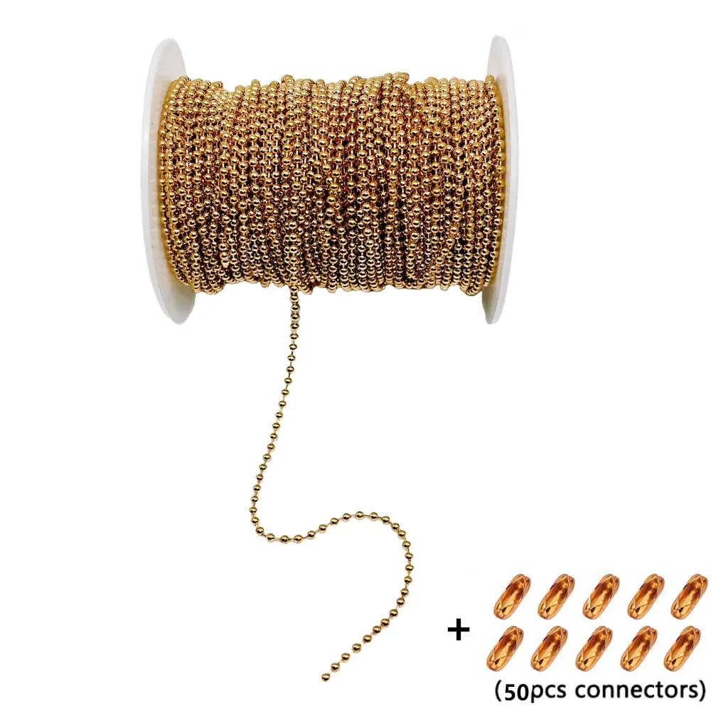 1roll Iron Beads Chain for DIY Jewelry Making