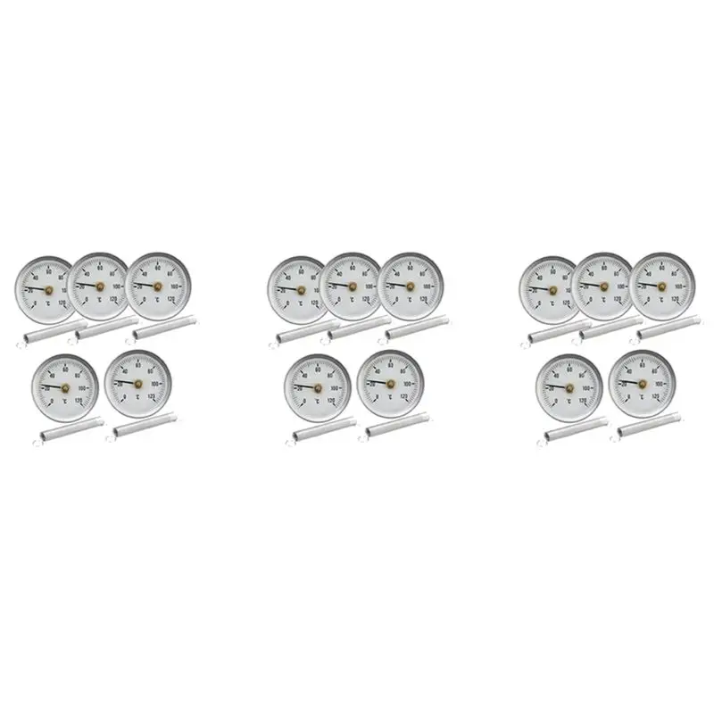 

Термометр-датчик AB47-63 мм с креплением на трубу, круглый, с пружиной, диапазон 0-120°C ℃ Алюминиевый кейс, набор из 15 предметов