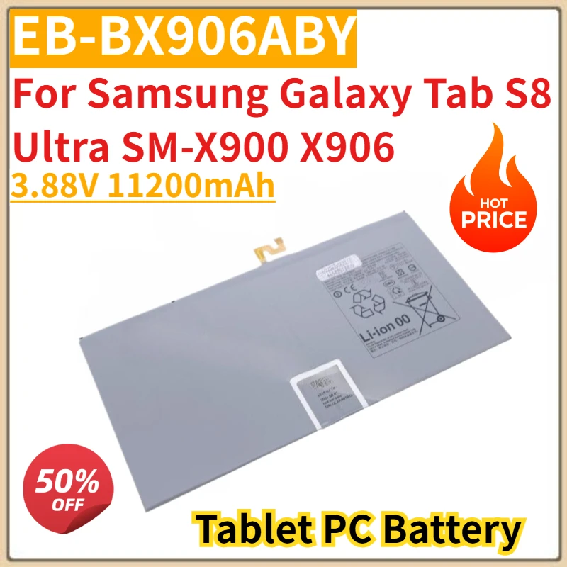 

Tablet PC Battery 3.88V 11200mAh EB-BX906ABY for Samsung Galaxy Tab S8 Ultra SM-X900 X906 Replacement Battery New High Quality